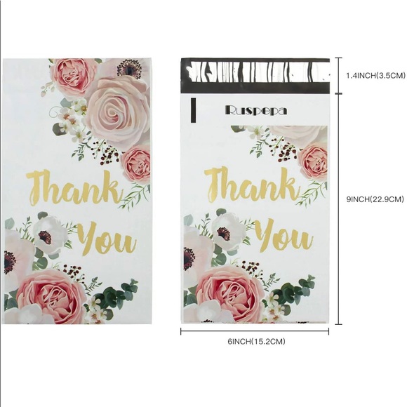 Pack (20pc) Thank you Polly mailers - Picture 6 of 6